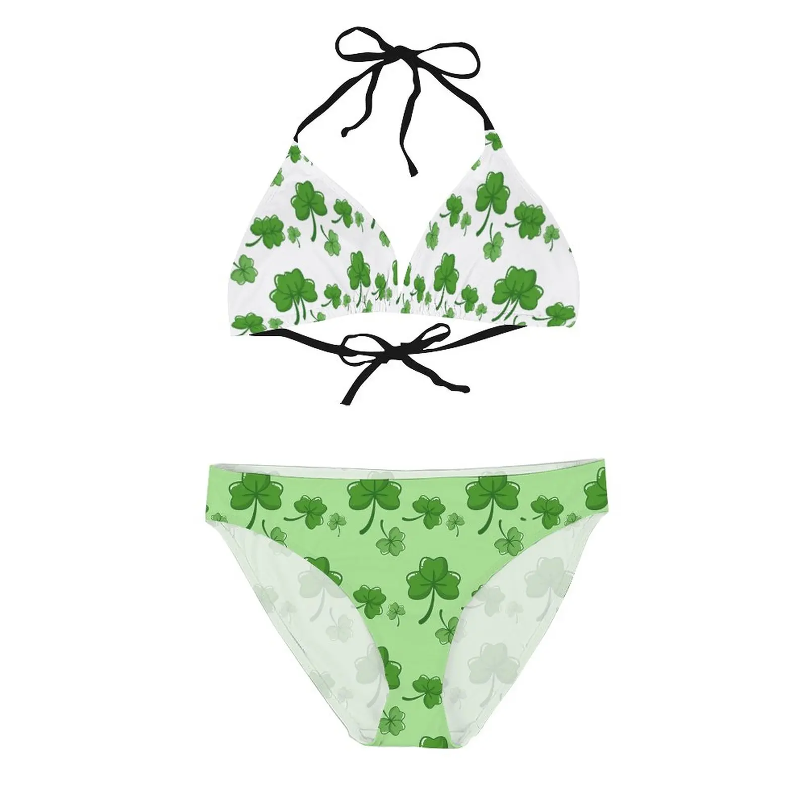 

Green Lucky Bikini 2022 Woman Sexy Swimwear Femme String Tankini Bathing Suits 2 Piece Sets Swimsuit Coverup Beach Outfits