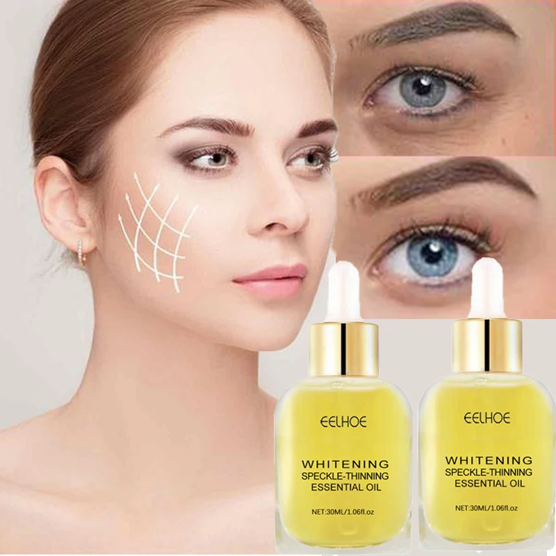 Whitening Face Serum Brightening Skins Tone Anti Aging Anti Wrinkles Moisturizing Fade Spots Fine Lines Essence Health Skin Care