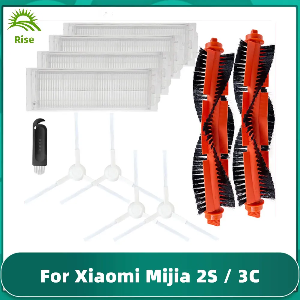 

Подходит для Xiaomi Mijia 2S XMSTJQR2S / 3C / Viomi V2 PRO V3 SE / Mi Robot Vacuum-Mop Pro STYTJ02YM Основная боковая щетка Hepa Filter Mop