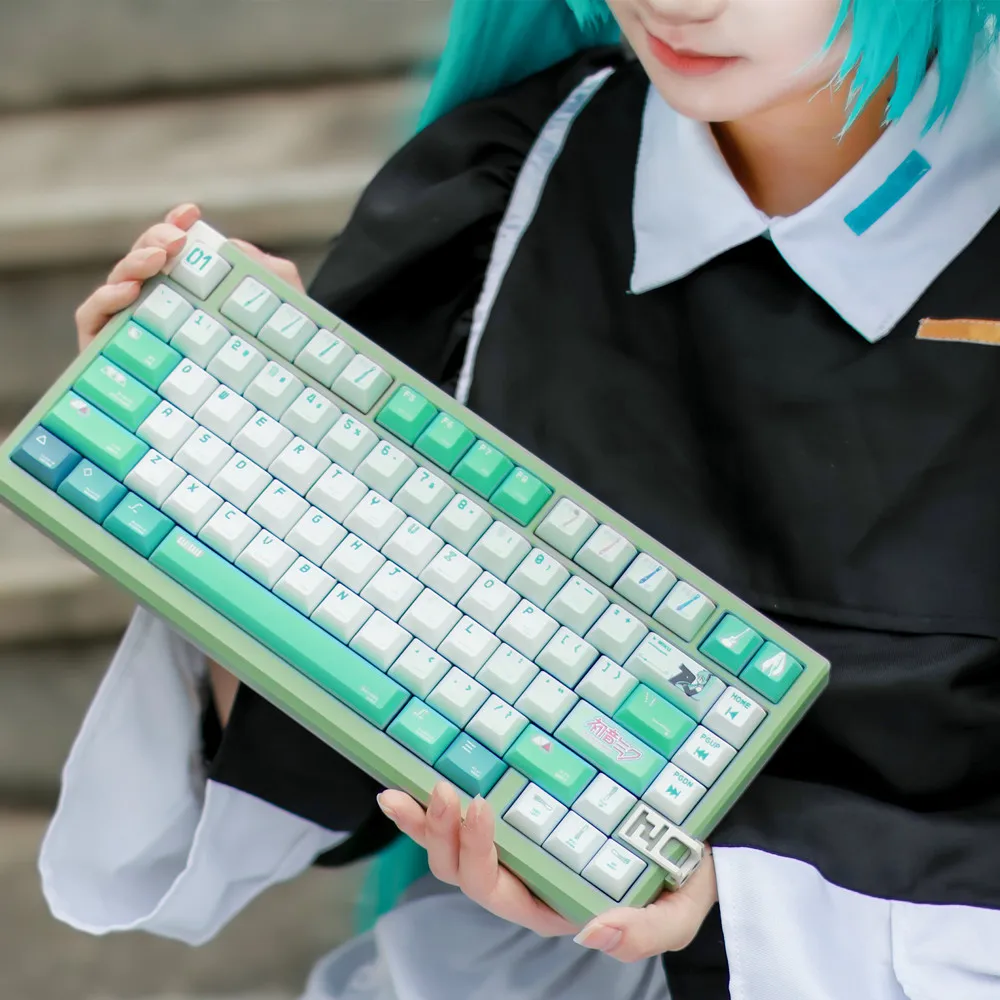 Набор клавишных колпачков Sixteenth Note профиль KCA 142 клавиши PBT 5-сторонние