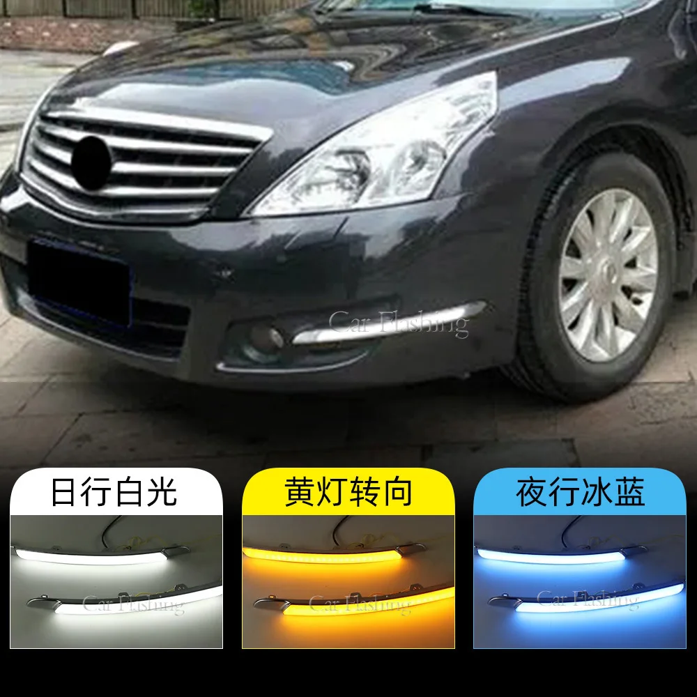 For Teana 08/09/10 daytime running lights old modified with LED flow turn signals