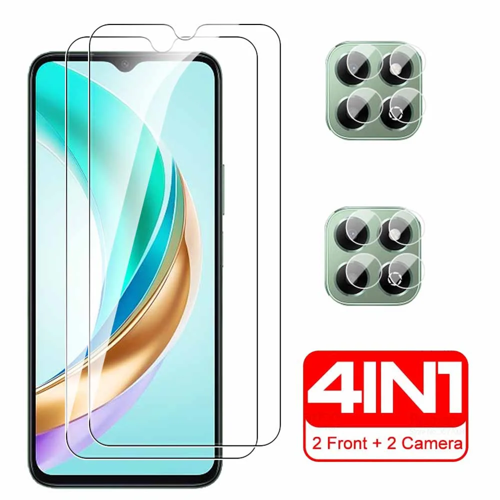 Защитное закаленное стекло для камеры Honor X6b 4G 4 в 1 защитная пленка экрана Honar X6 X 6 B