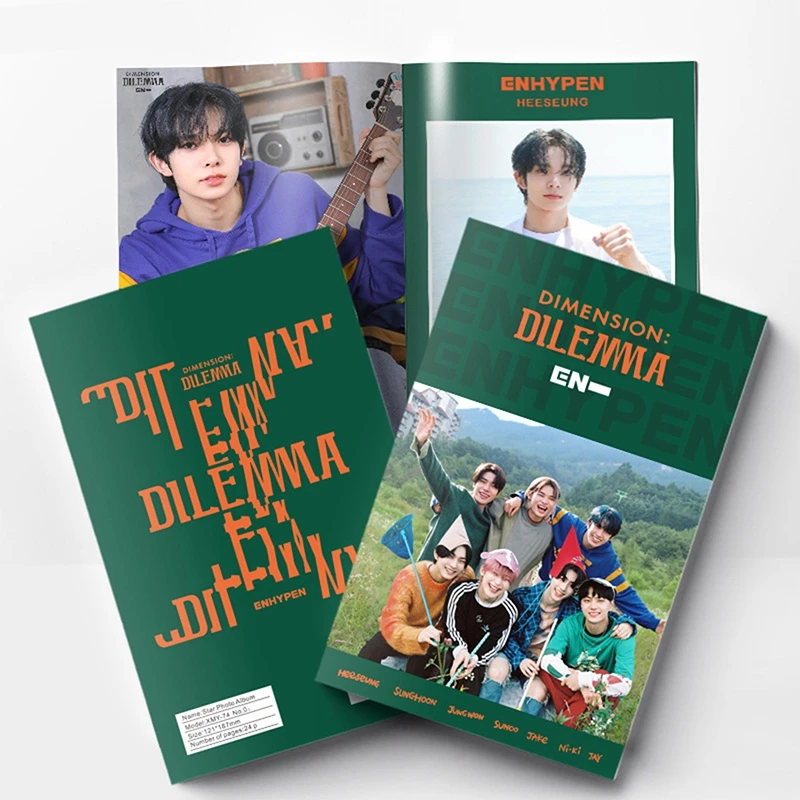 

Enhypen Mini Photobook Kpop Collective Hd Photo Album Dimension: Dilemma 2022 Photo Book For Fans Collection Christmas Gift