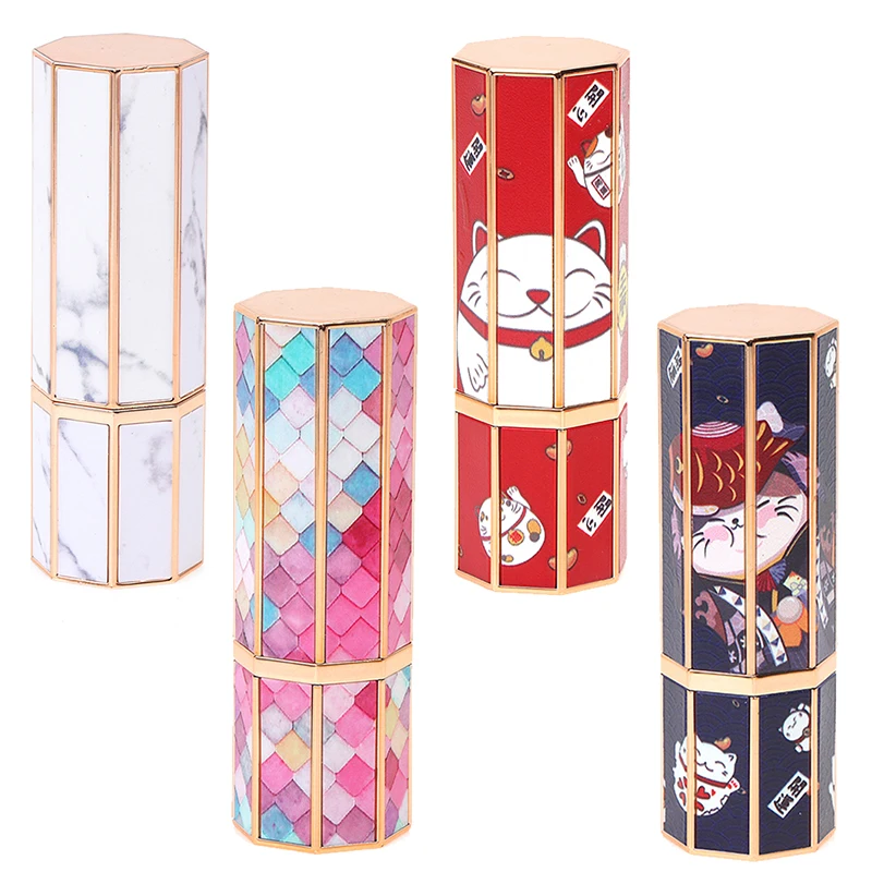 

4g Tubes Empty Lip Bottle DIY Lip Gloss Container Refillable Empty Bottles Square Packaging Tubes Makeup Tool