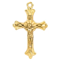 15pcslot personality religious gold color cross ancient charm alloy pendant for making bracelet jewelry diy accessories