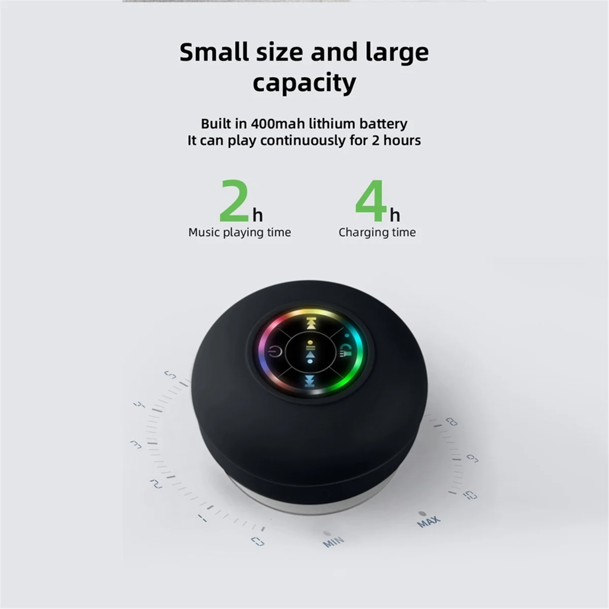 Мини-динамик Bluetooth водонепроницаемый аудиосистема для ванной комнаты