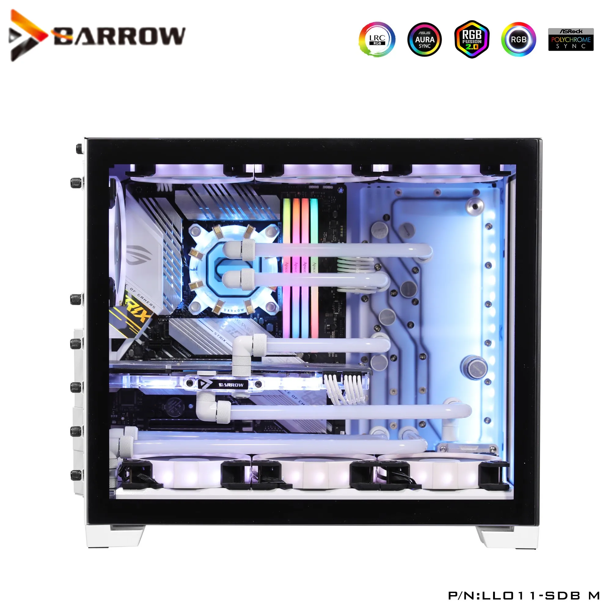 

Barrow Distro Plate For LIANLI O11 MINI Case,Support MATX,ITX,ATX Motherboard,5V Support Motherboard Control,LLO11-SDB M