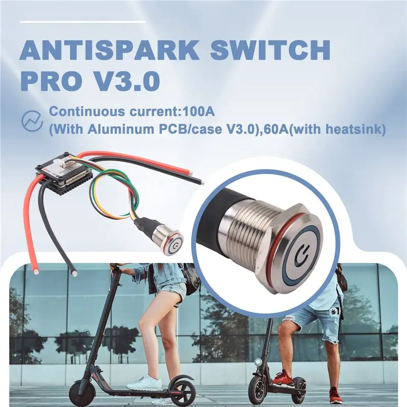 FLIPSKY 1 шт. Антиискровой переключатель Pro V3.0 ESC с радиатором охлаждения, запасные части для электроскейтбордовэлектровелосипедовсамокатовроботов (art.: 3920dbb41aa01) - 3920dbb41aa01