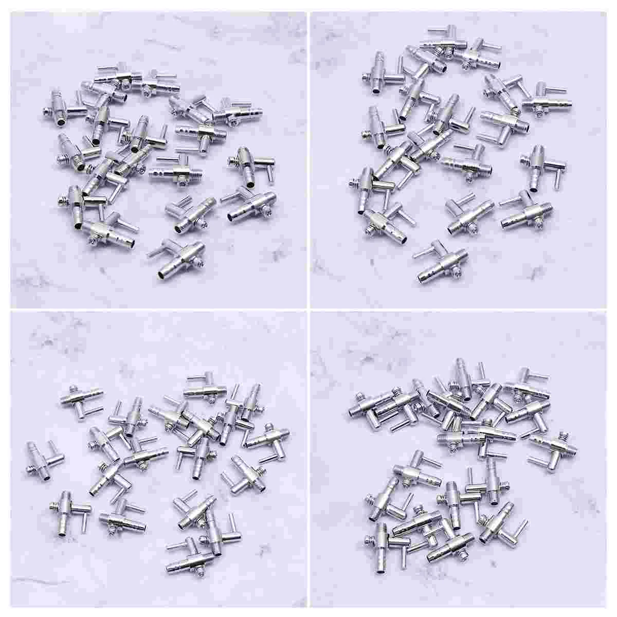 

30 PCS Tube Distributor Fish Tank Accessories Small Stainless Steel