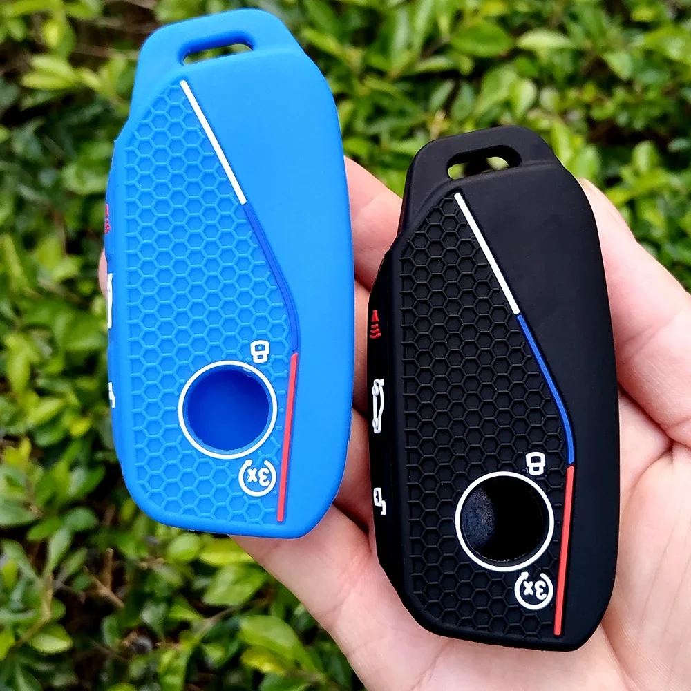 5-кнопочный силиконовый чехол для дистанционного ключа BMW Ix I4 X7 Xm X6 X5 X1 IX1 X4M 2022 2023