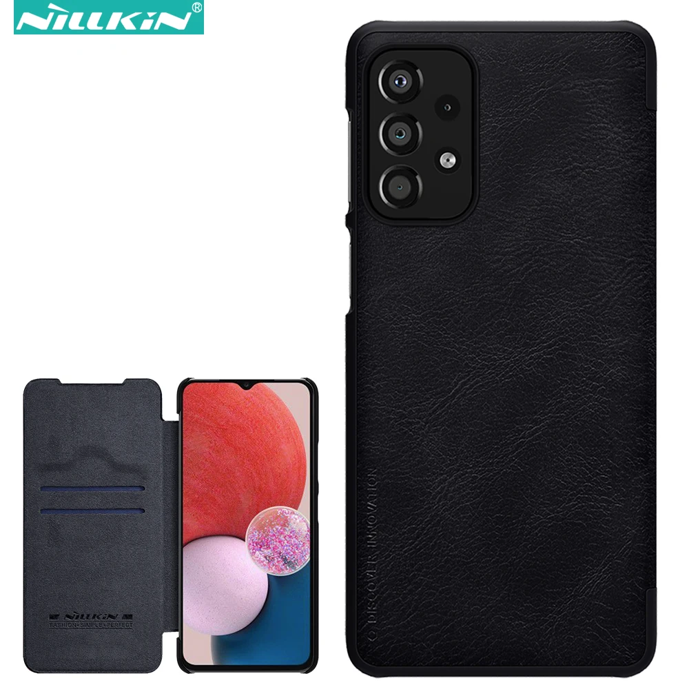 

Nillkin Qin Flip Leather Case for Samsung Galaxy A13 4G, Luxury Business with Card Slot Back Cover