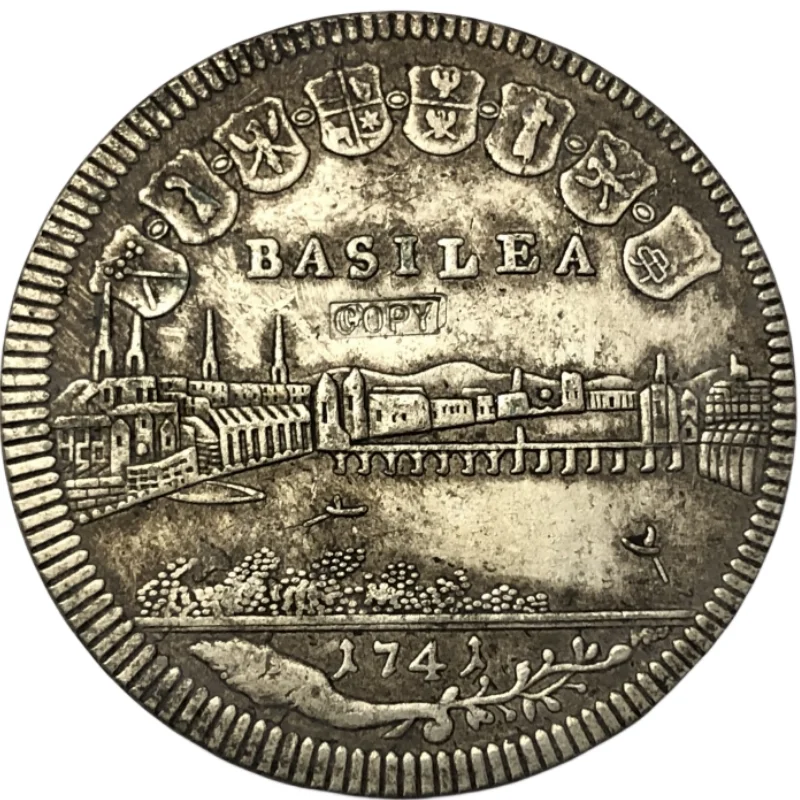 

Копия серебрянной монеты Базеля 1/2 Thaler 1741 года