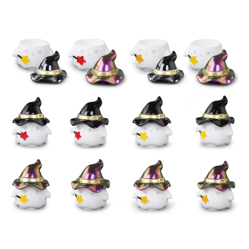 Формы для банок из смолы форма хранения крышек в виде призрака с ведьмой и шляпой