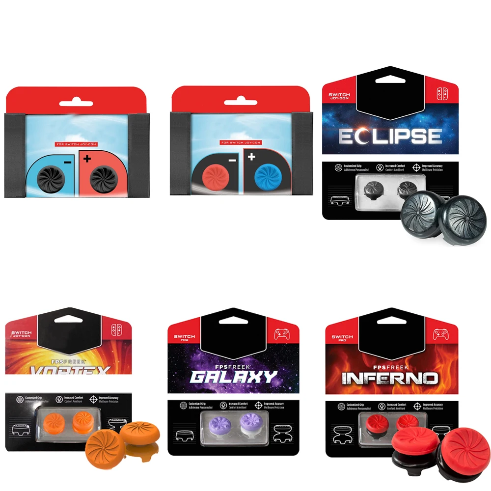 

For Nintendo Switch Joy-Con Controller Thumbstick Grips Accessories Joystick Caps Thumb Grips | 2 High-Rise Concave |