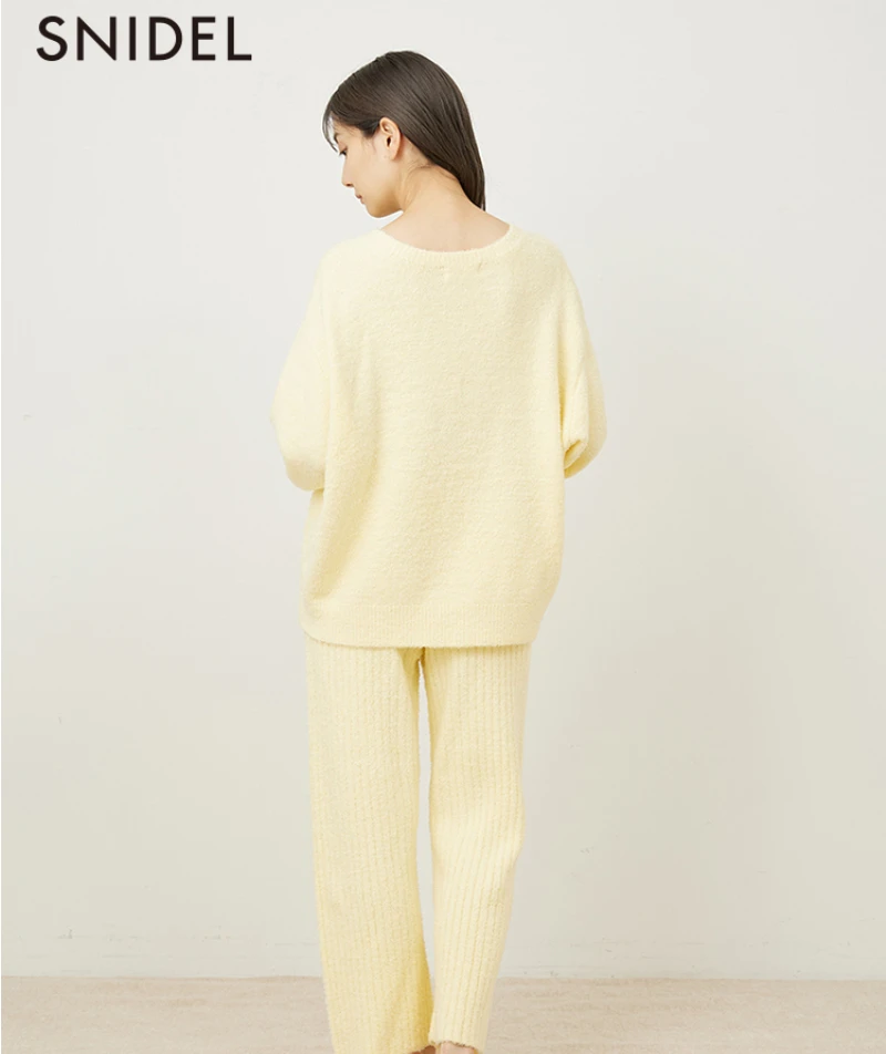 

Snidel HOME Women's Pajama Set Room Wear Winter Ladies Fluffy Homewear