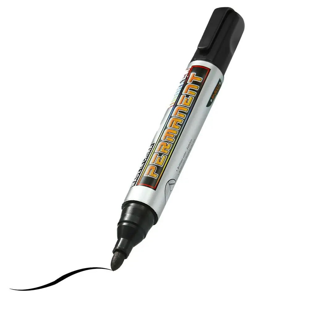 

10pcs/box Paint Office & School Supplies Waterproof Stationery Oily Marker Graffiti Pen Marker Pens Black Marker