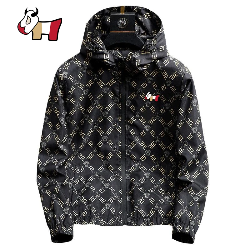 UTAA Golf Wear for Men 2023 Spring Horse Golf Wear Men's Golf Clothing Hooded Malbon Golf Jackets Windbreak Golf Clothing Sport