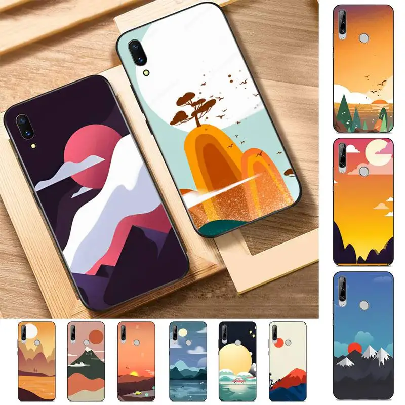 

Oil Painting Phone Case for Huawei Y 6 9 7 5 8s prime 2019 2018 enjoy 7 plus