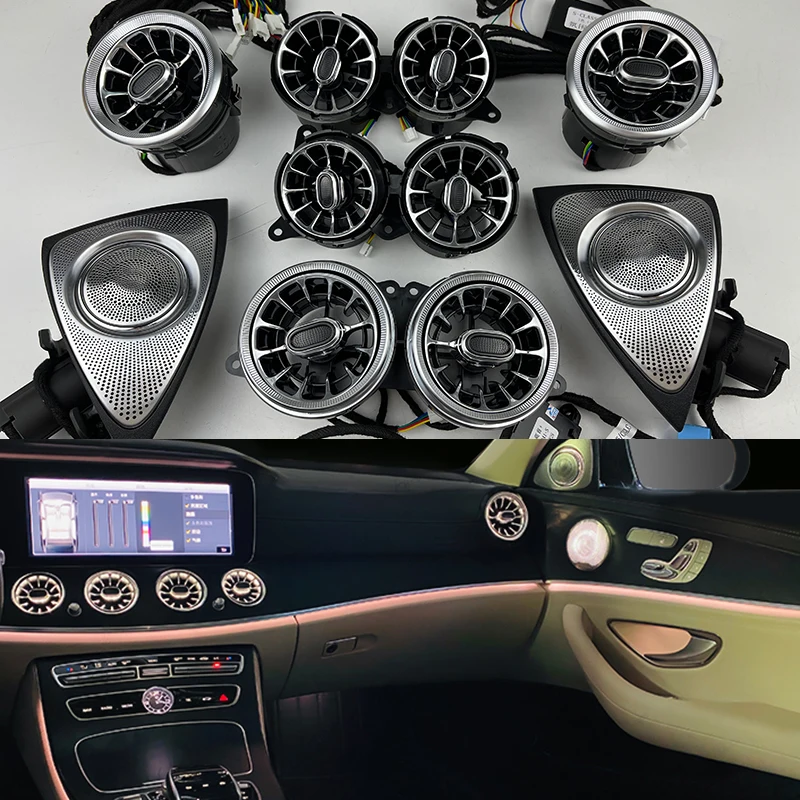

Car Rotating Tweeter air vent Ambient Light 7/64 Colors For Benz S Class W222 Door Side Treble Speakers with LED lamp