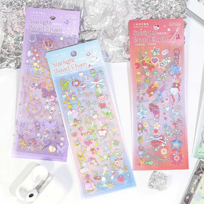 

Набор из 8 упаковок стикеров для животных Starlight Bead Chain series