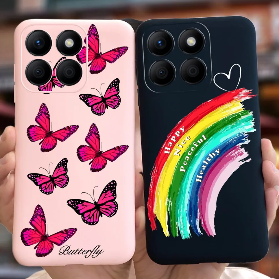 Задний бампер Space Man Dinosaur для Honor X8b X9b матовый чехол телефона жидкий силиконовый