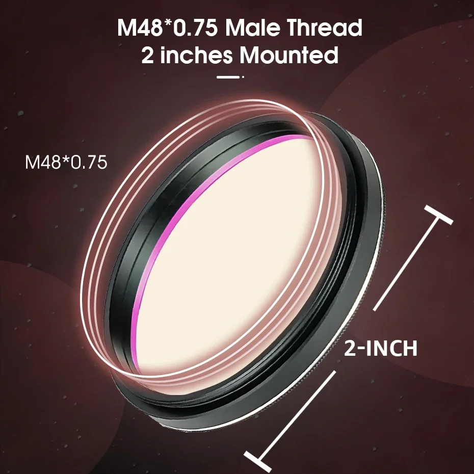 SV220 Двухдиапазонный фильтр OIII (7 нм) и H-a для цветной камеры от загрязнения света