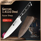 XINZUO 5'' Inch Utility Knife German 1.4116 Stainless Steel Kitchen Paring Knives With Ebony Handle New Arrival Meat Vegetable