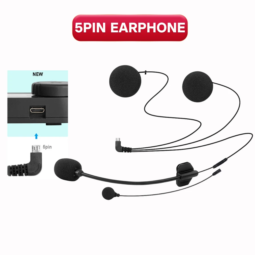 

FreedConn 5-контактная гарнитура, наушники с громкой связью, рефери, аудио для T Com VB T Com SC T Max Pro FX KY Pro R1 Plus R1 Pro R3