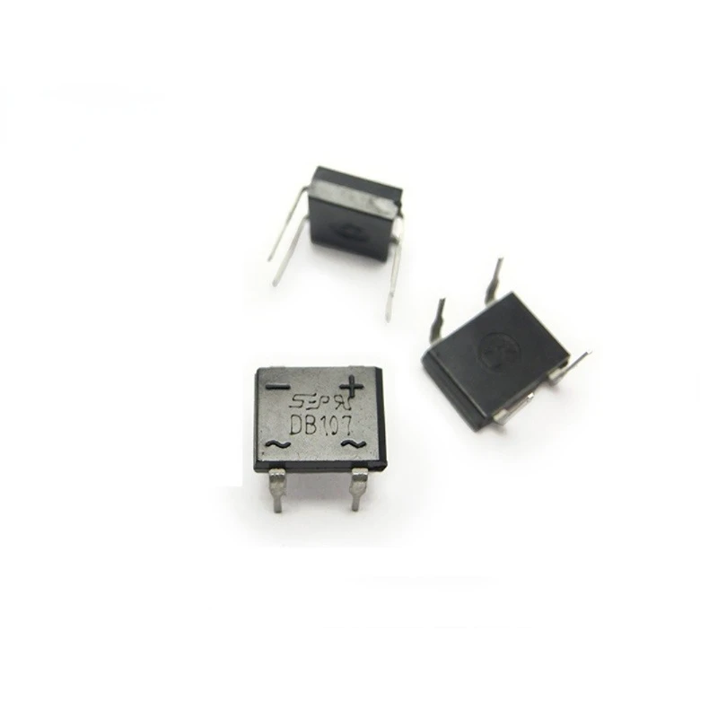 

50pcs Diode Rectifier Bridge DB107 DIP4 1A 1000V DB107S SOP4 Single Phases Diode Rectifier Bridge