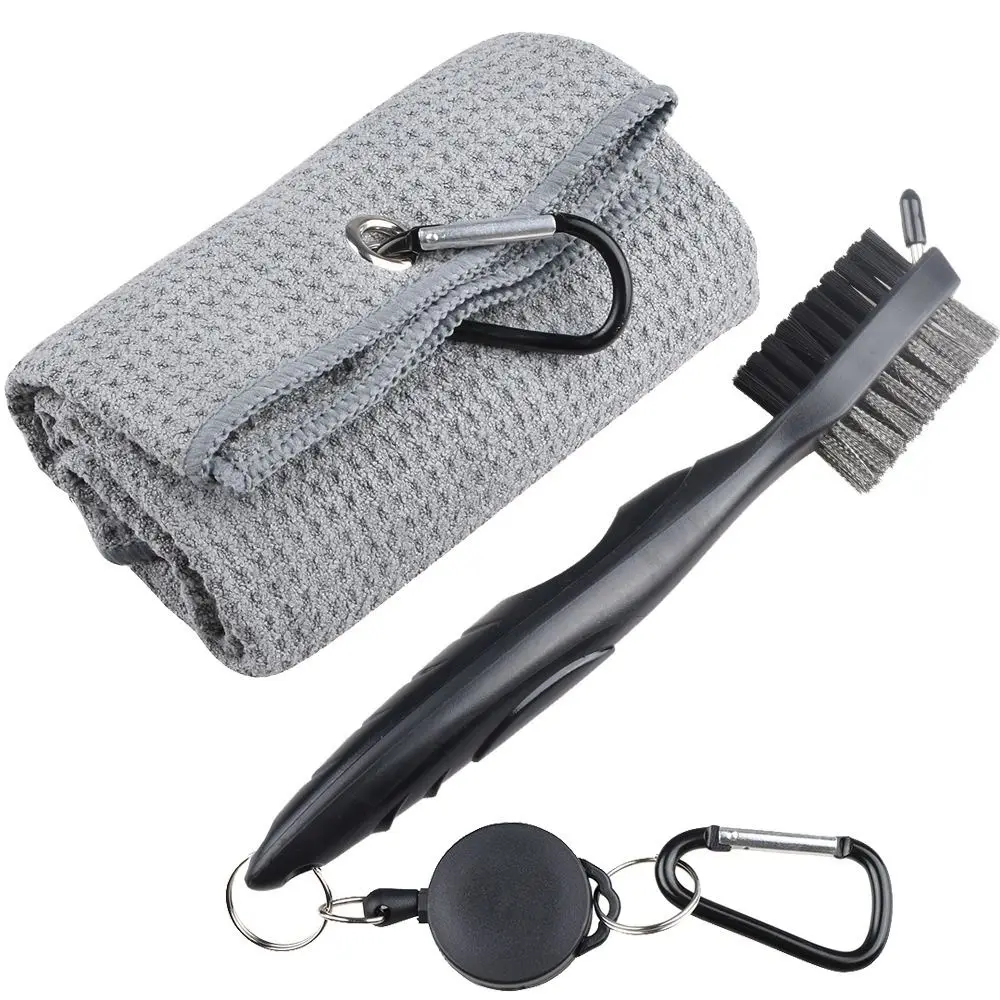 

Golf Accessories Golf Double-sided Cleaning Brush Golf Towel and Brush Head Groove Cleaner Set Golf Cleaning Set