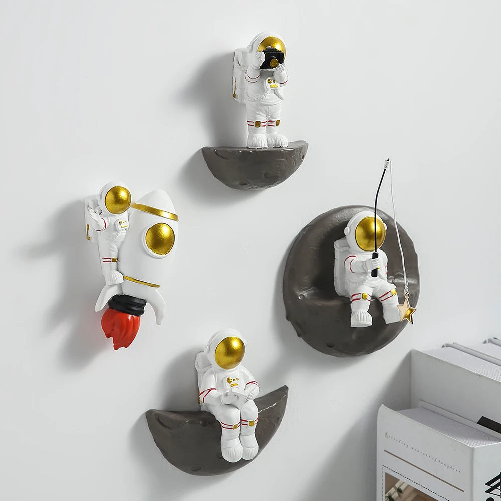 

Nordic Wall Decoration Astronaut Resin Wall Shelves Home Decor Aesthetic Living Room Decoration Hanging Wall Shelf Gifts