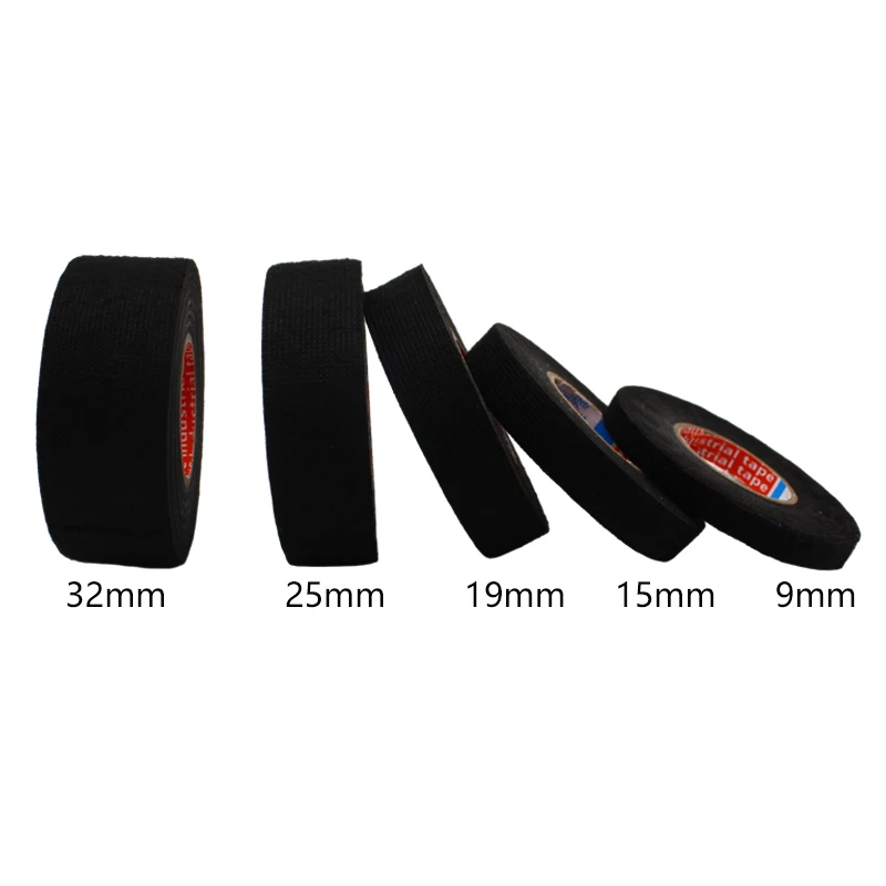 1 шт. термостойкая клейкая основа для автомобильного кабеля ширина 9/15/19/25/32 мм