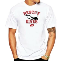 2019 new fashion casual men t shirt sar underwater search rescue rescue diver screen printed t shirt white