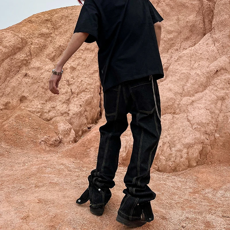 Men Jeans High Street Hip Hop Vibe Style Unisex Loose Jeans Korean Fashion Jeans Hip Hop Men Clothing Y2k Pants Men Men Clothing