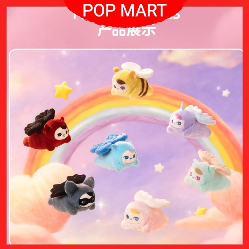 Фото Оригинальная шапочка Pop Mart Pucky Beanie Babies Flying Series слепая коробка Модные игрушки Mystery Box Guess Bag Фигурка Милый подарок на день рождения №2