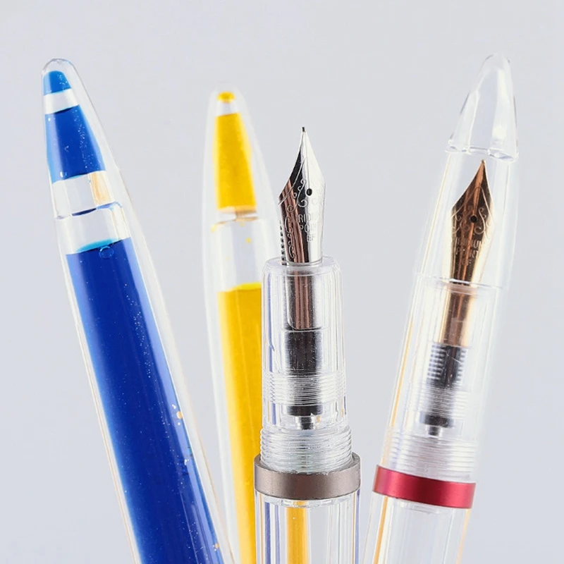 Перьевая ручка с пипеткой прозрачная наконечником 0 5 мм 2 шт.