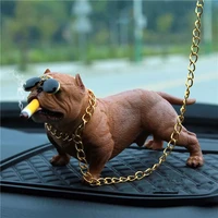 car bully pitbull dog decoration creative personality car interior fashion simulation dog doll interior accessories ornaments