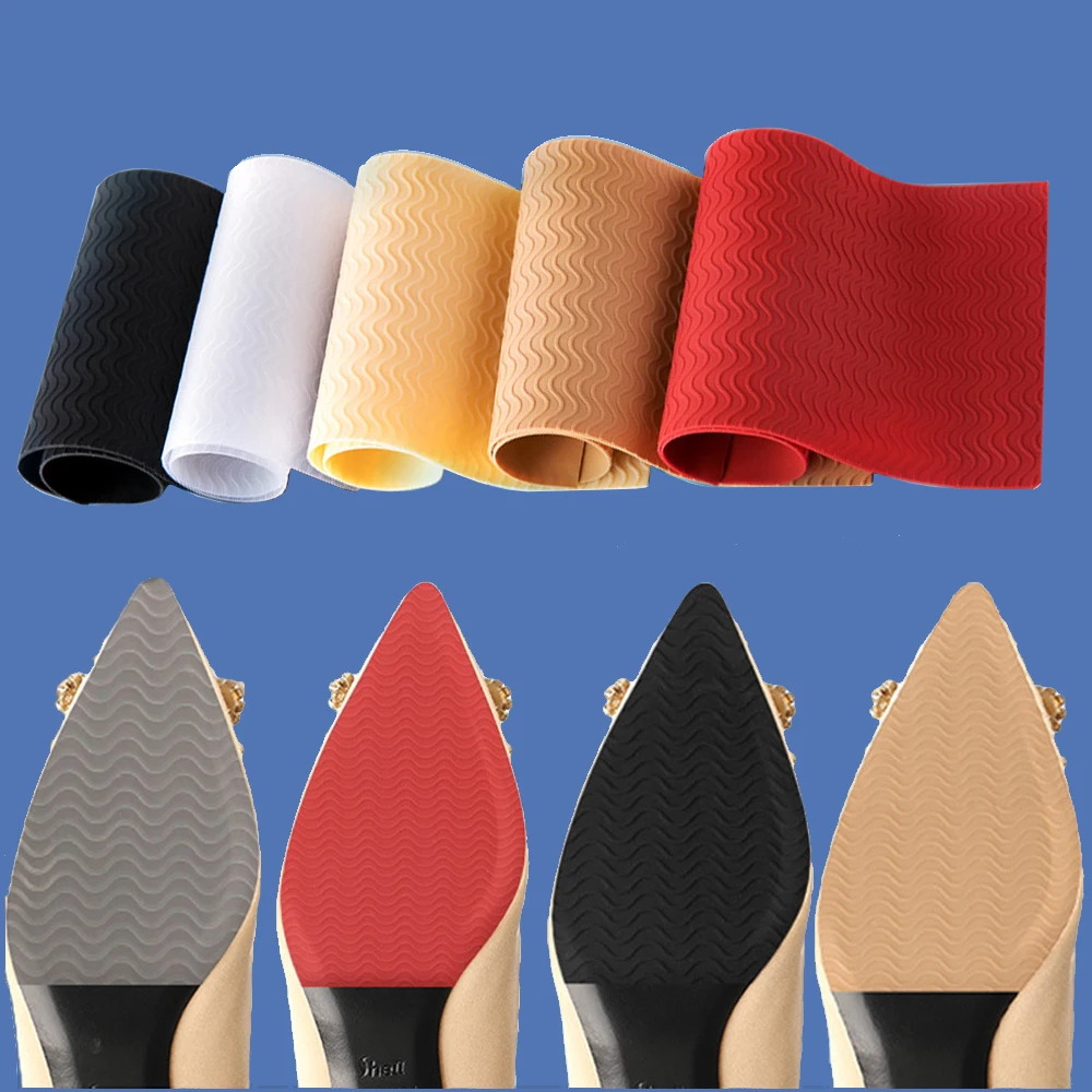 Rubber Sole Replacement Protector for Shoes Repair High Heels Shoes Outsole Insoles for Women Ground Grip Self-Adhesive Patch