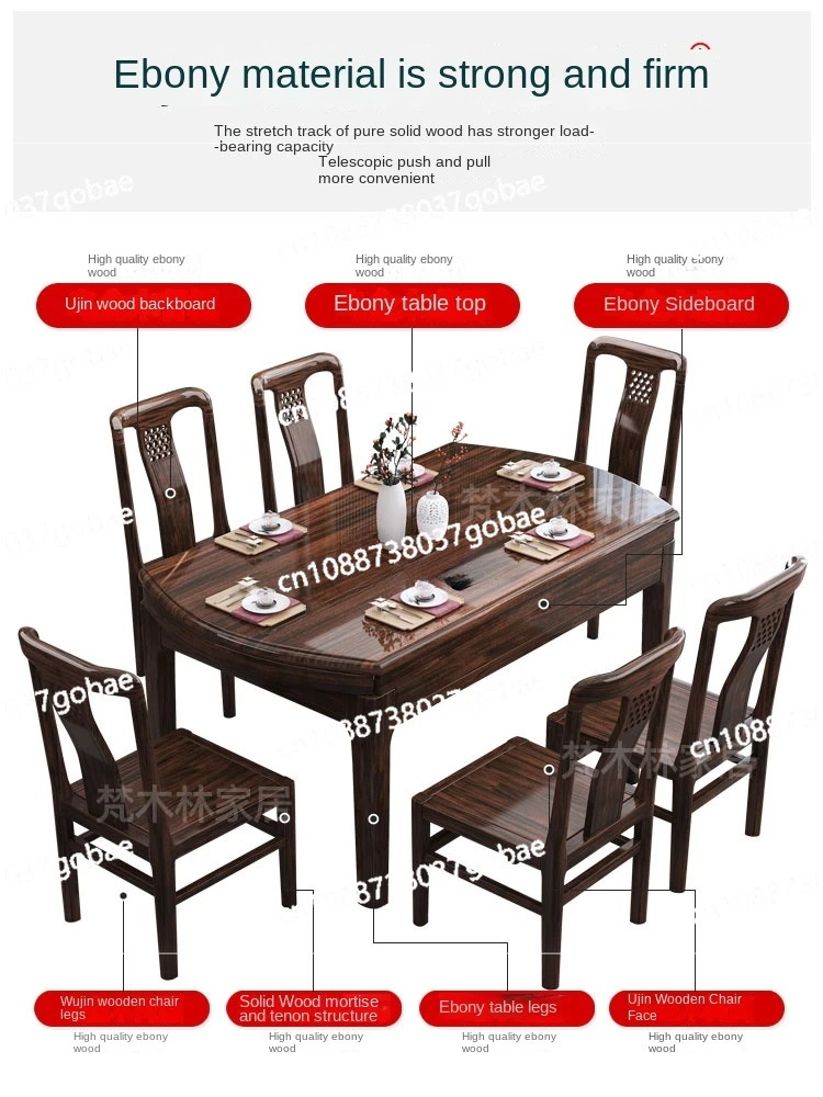 CX из массива дерева новые обеденные столы и стулья в китайском стиле современный