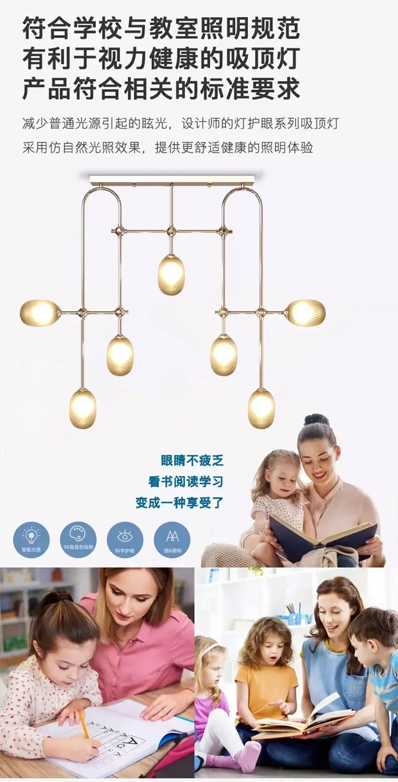 Роскошная Современная Золотая люстра с разными головками и стеклянными шариками