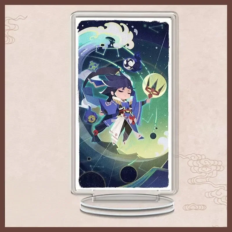 Фото Игра Onmyoji: Новая прямоугольная акриловая подставка-модель, брелок, коллекция косплей-аксессуаров Кагуры, подарки, 15 см, настольное украшение, подарки для друзей. №4