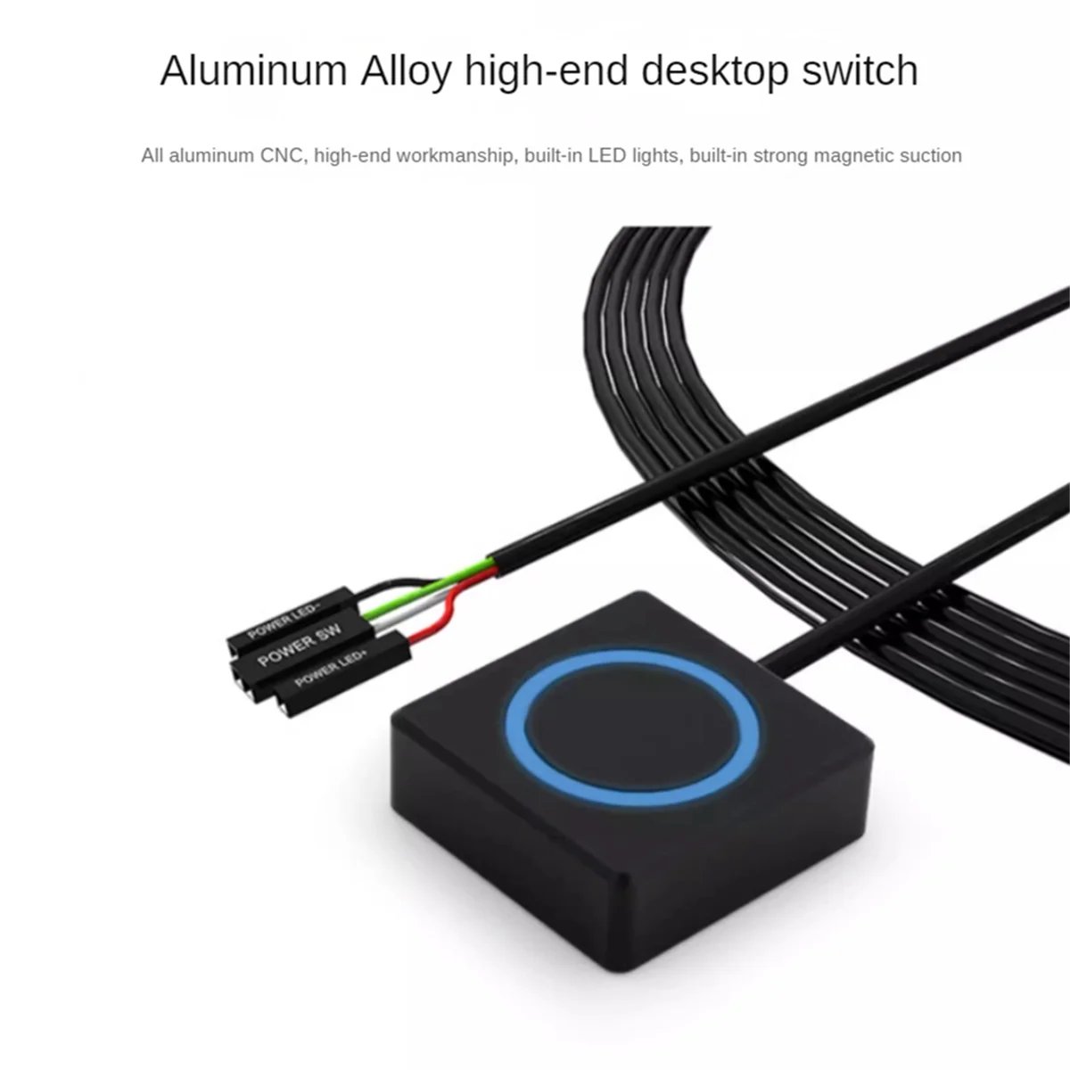 Кнопка питания для ПК настольный переключатель внешнего из алюминиевого сплава