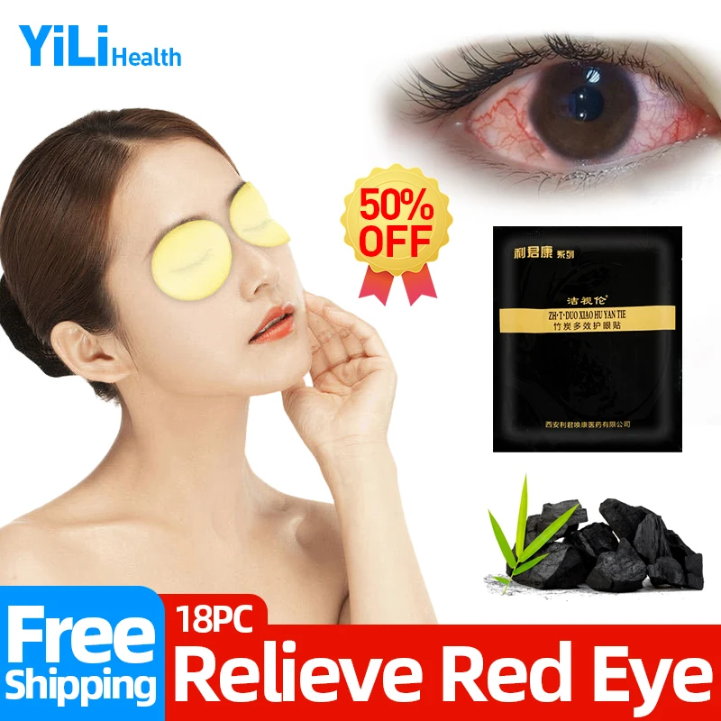 

9pcs Bamboo Charcoal Effect Eyesight Patch For Red Eyes Infected Contact Cleanning Detox Relieve Eye Fatigue Dryness