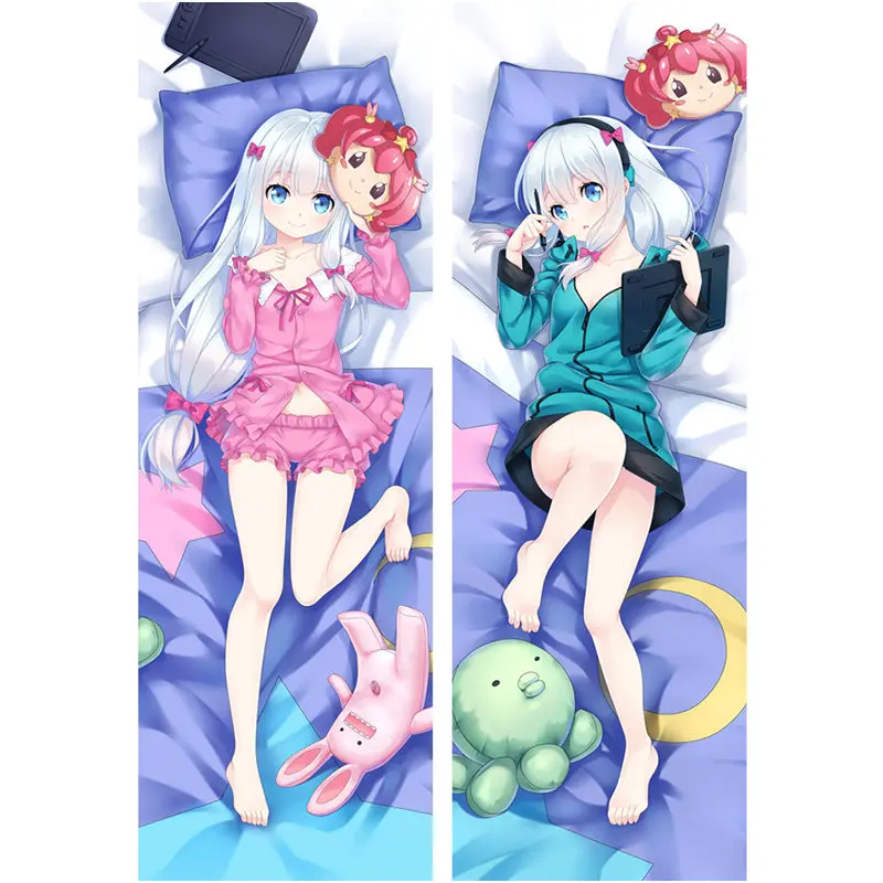

60x180cm Anime Eromanga Sensei Pillow Cover Izumi Dakimakura Case Sexy 3D Double-sided Bedding Hugging Body Pillowcase Customize
