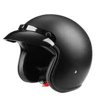 motorcycle helmet universal retro open face weatherproof safety scooter helmet with visor harley electric car helmet