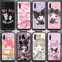hello kitty kuromi my melody phone case for huawei honor 30 20 10 9 8 8x 8c v30 lite view 7a pro