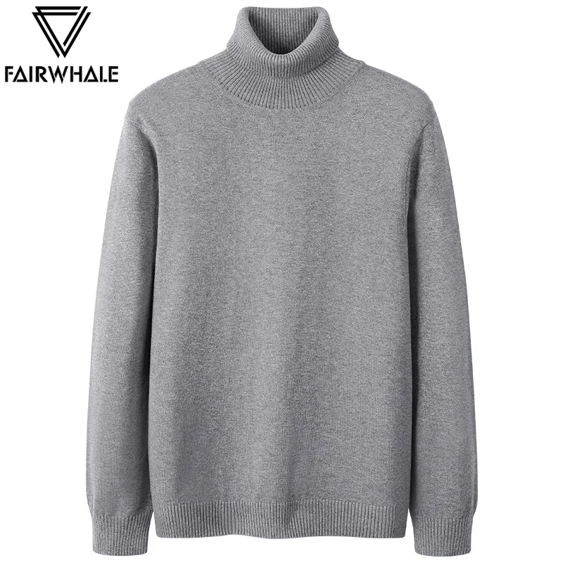 

Mock Neck Sweater Men's Clothes New Fashion Brand Autumn and Winter Base Black Men's Knitwear men's clothes oversized sweater