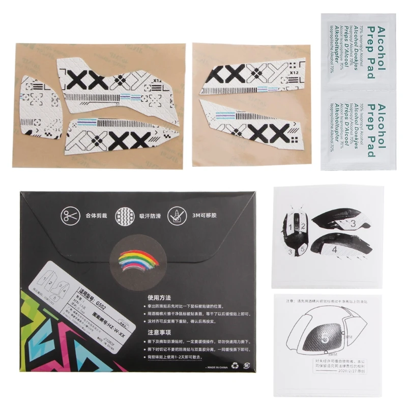 

Mouse Sweat Resistant Pad Mouse Skin Sticker for logitech- G502 Pad