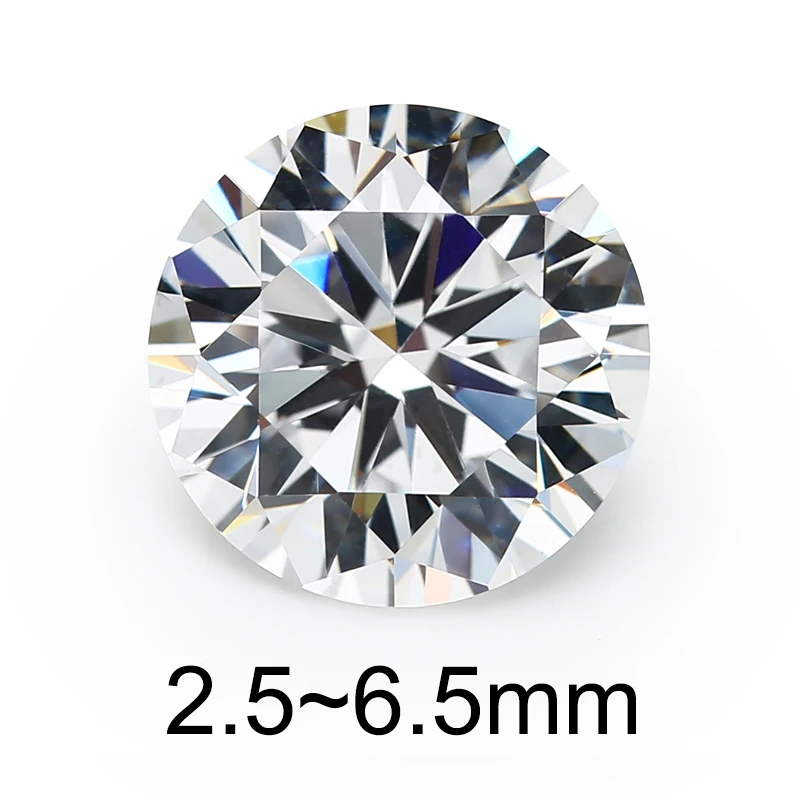

50pcs 3mm 4mm 5mm (2.5~6.5mm) AAAAA Round Brilliant White Loose Cubic Zirconia Stones CZ Stone For Jewelry