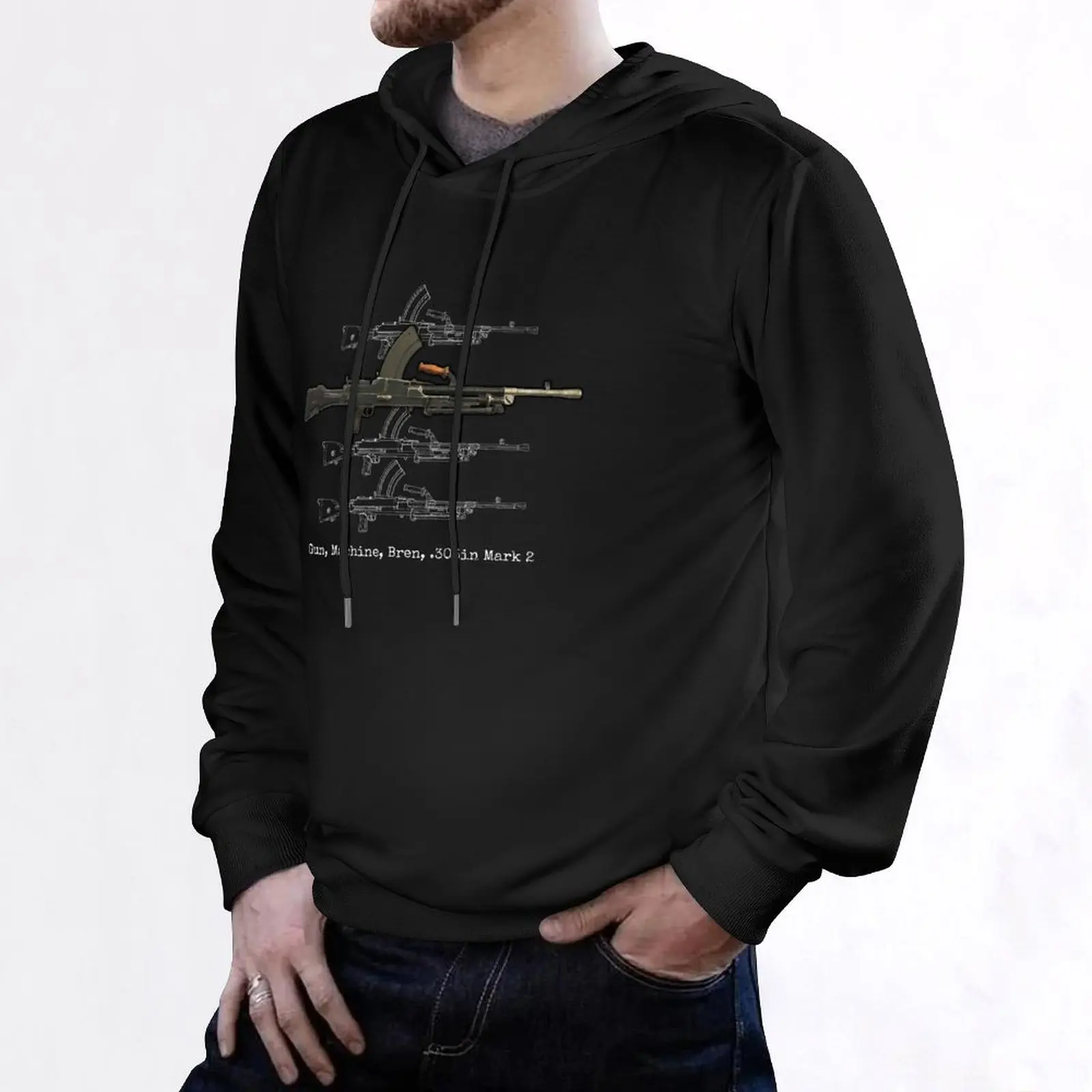 Gun Machine Bren .303in Mark 2 Pullover Hoodie men wear hooded shirt designer hoodies
